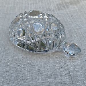Waterford Cut Crystal Turtle Paperweight